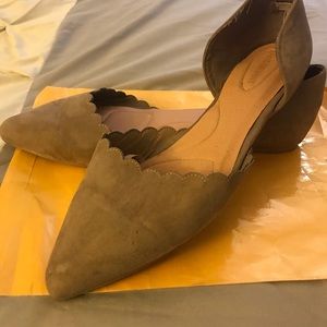 Suede flats